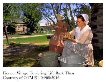 Depicting Pioneer Life fixing meals