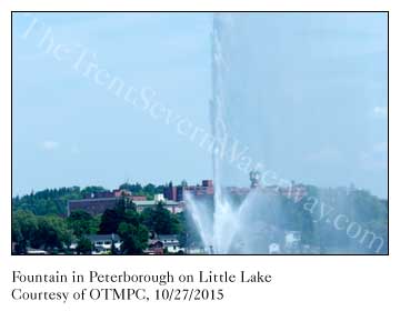 Fountain on Little Lake, Peterborough, Ontario